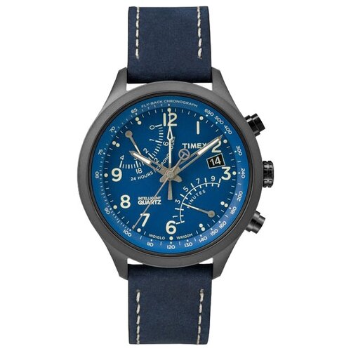 Наручные часы TIMEX T2P380, синий, черный (черный/синий) - изображение №1