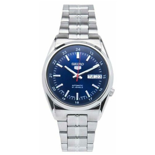 Наручные часы SEIKO SEIKO 5 Наручные часы SEIKO SNK563J1, синий, серебряный (синий/серебристый/мультицвет/синий-серебристый) - изображение №1