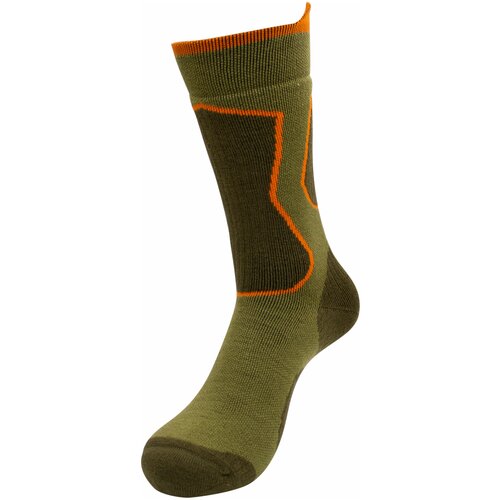 Носки СЛЕДОПЫТ Hunter, зеленый, оранжевый (зеленый/оранжевый) - изображение №1