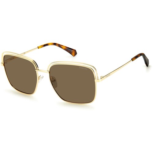 Солнцезащитные очки Polaroid, золотой (коричневый/золотистый)