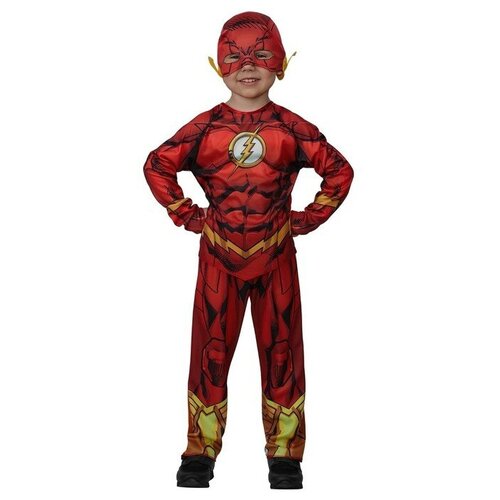 Карнавальный костюм "Флэш" без мускулов Warner Brothers р.116-60 (красный)