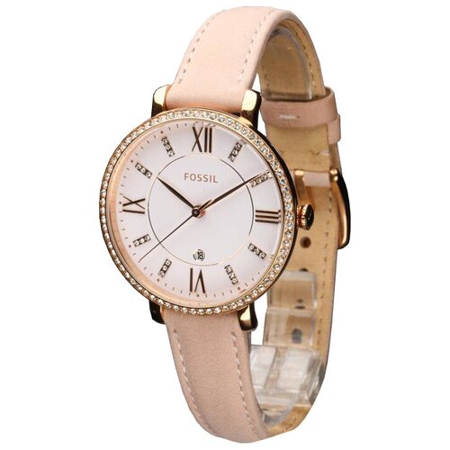 Наручные часы FOSSIL Jacqueline ES4303, розовый, белый (розовый/белый/золотистый/розовое золото)