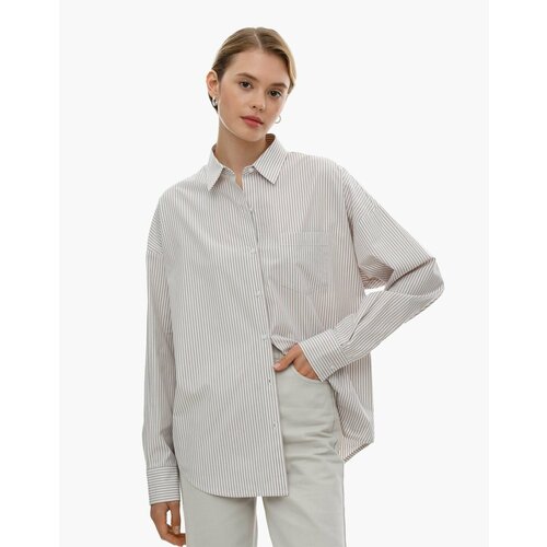 Блуза  Gloria Jeans, бежевый, белый (бежевый/белый)