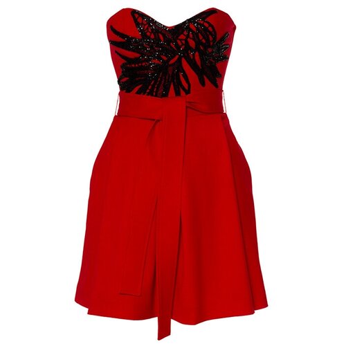 Платье P.A.R.O.S.H, черный, красный (черный/красный) - изображение №1