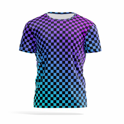 Футболка PANiN Brand, фиолетовый, голубой (голубой/фиолетовый) - изображение №1