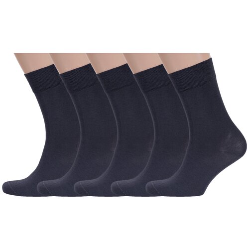 Носки RuSocks, 5 пар, серый (серый/темно-серый)