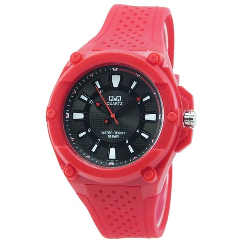 Наручные часы Q&Q VR50 J003, черный (черный/красный)