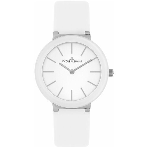 Наручные часы JACQUES LEMANS Design collection Часы Jacques Lemans 42-9, белый, серебряный (серебристый/белый)