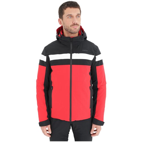 Куртка West scout Miles, средней длины, силуэт прямой, мембранная, красный, черный (черный/красный) - изображение №1