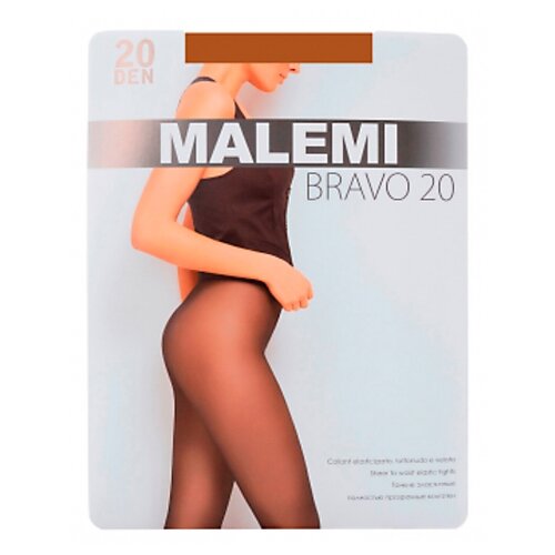 Колготки  Malemi Bravo, 20 den, коричневый (черный/коричневый/бежевый)