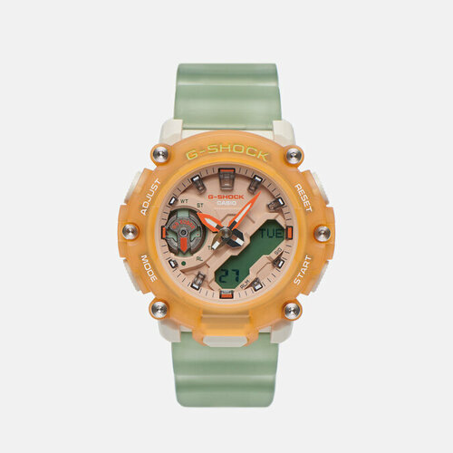 Наручные часы CASIO G-Shock Наручные часы CASIO G-SHOCK GMA-S2200PE-5A 450858, оранжевый, коричневый (коричневый/розовый/зеленый/оранжевый)
