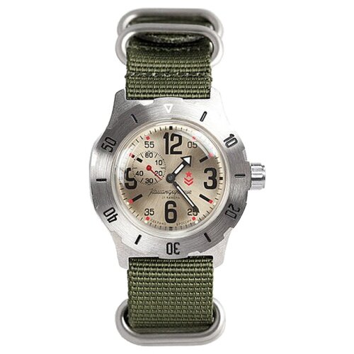 Наручные часы Восток 350749, серебряный, серый (серый/зеленый/серебристый/золотистый) - изображение №1