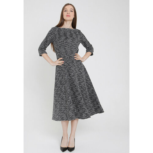 Платье Мадам Т, серый (серый/темно-серый) - изображение №1