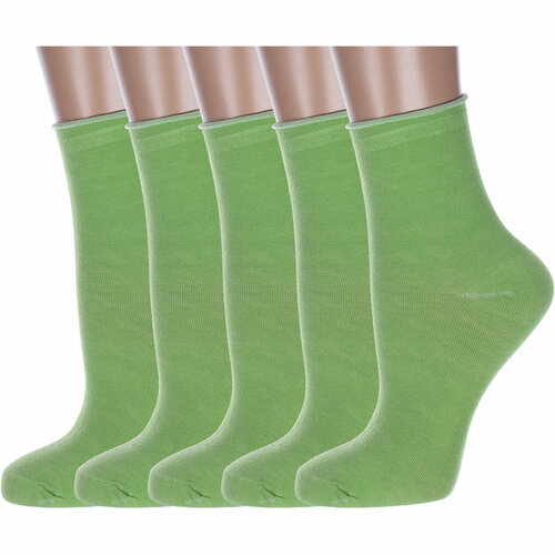 Носки HOBBY LINE, 5 пар, зеленый (зеленый/салатовый)