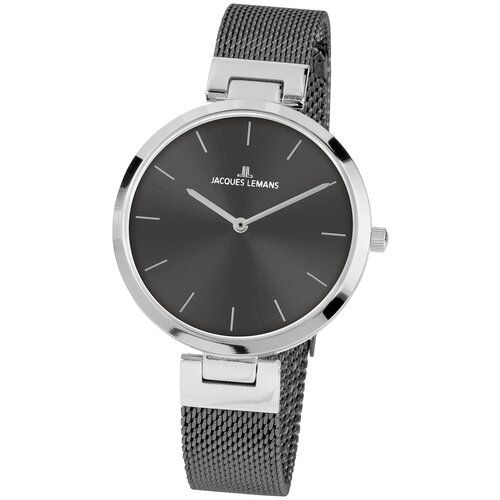 Наручные часы JACQUES LEMANS 1-2110F, серый, черный (серый/черный/серебристый)