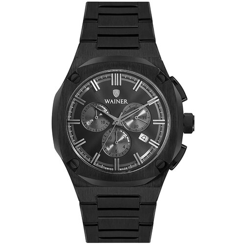 Наручные часы WAINER Wall Street Наручные часы Wainer WA.10000-E, черный - изображение №1
