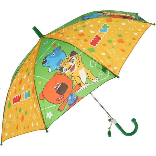Зонт-трость Играем вместе, зеленый, оранжевый (зеленый/оранжевый) - изображение №1