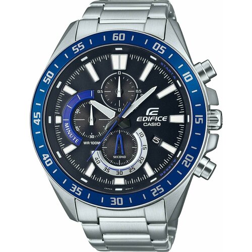 Наручные часы CASIO Edifice Наручные часы Casio EFV-620D-1A2VUEF, синий, черный (черный/синий/серебристый/серебряный) - изображение №1