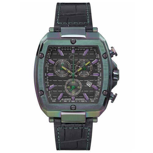 Наручные часы Gc Наручные часы GC Y83009G2MF, зеленый, черный (черный/зеленый)