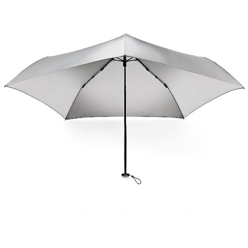 Мини-зонт FULTON, механика, 3 сложения, купол 83 см., 5 спиц, система «антиветер», чехол в комплекте, серый