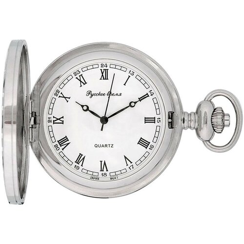 Карманные часы  Русское время, серебряный (серебристый/серебряный) - изображение №1