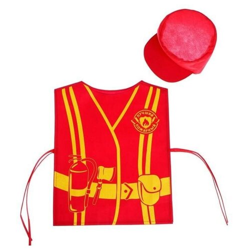 Детский игровой набор Happy Valley "Пожарный" (красный/желтый)