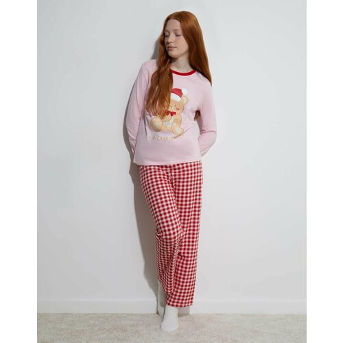 Пижама Gloria Jeans, красный, розовый (красный/розовый/красный-розовый) - изображение №1