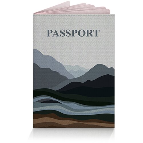 Обложка для паспорта Only upprint, черный, зеленый (серый/черный/зеленый)