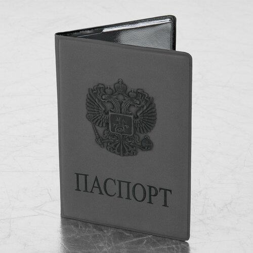 Обложка для паспорта STAFF, серый