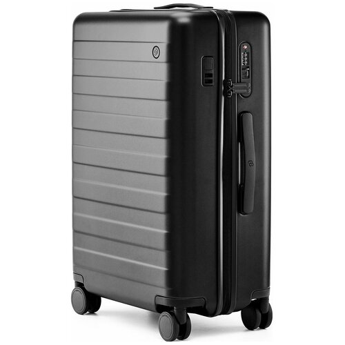 Умный чемодан NINETYGO Rhine PRO plus Luggage 223201, 105 л, черный, серый (серый/черный) - изображение №1