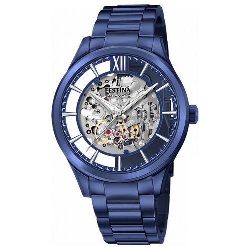 Наручные часы FESTINA Automatic Наручные часы Festina Automatic 20630, серебряный, синий (синий/голубой/серебристый)