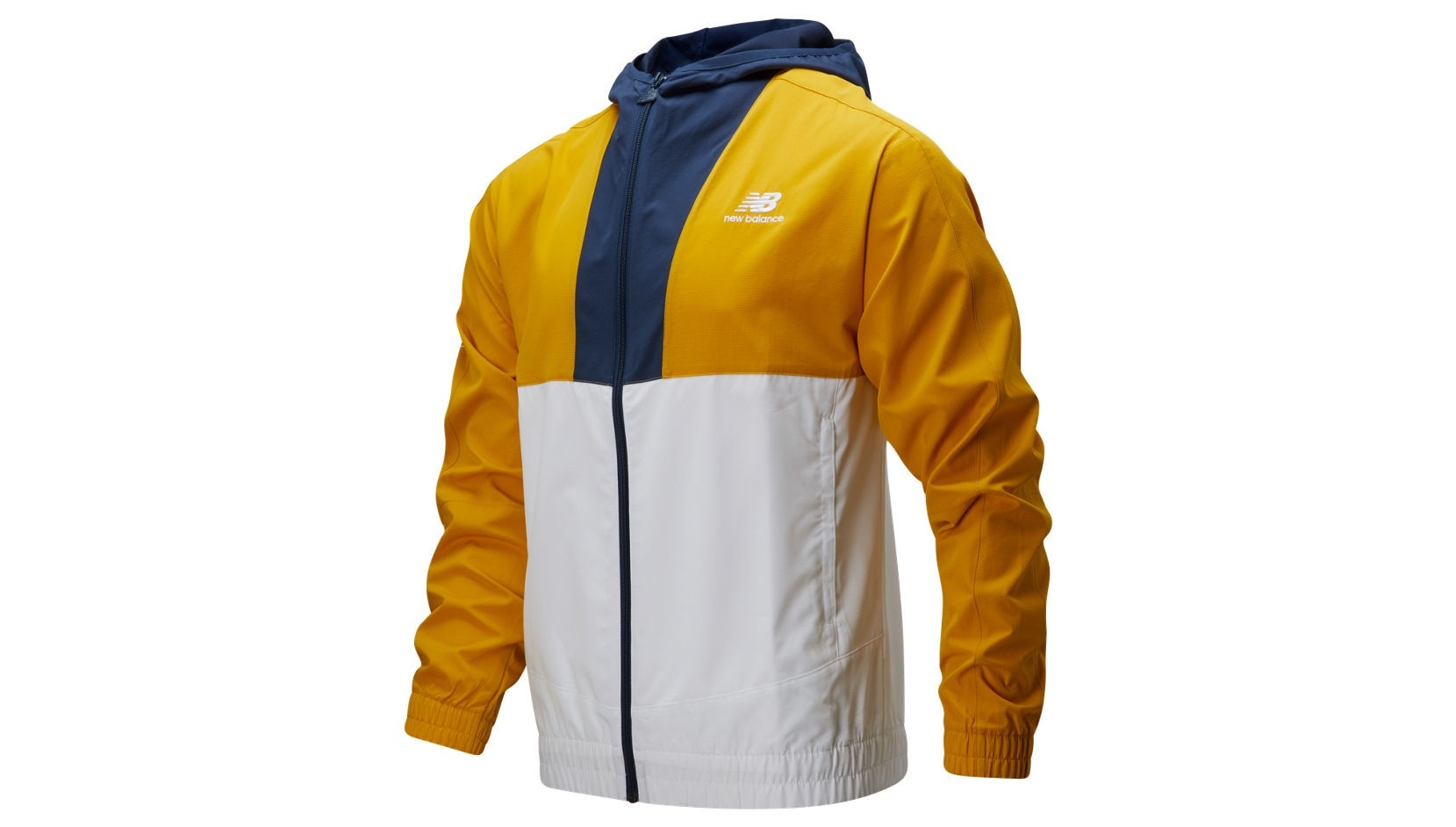 Куртки NB ATHLETICS FULL ZIP WINDBREAKER (желтый) - изображение №1