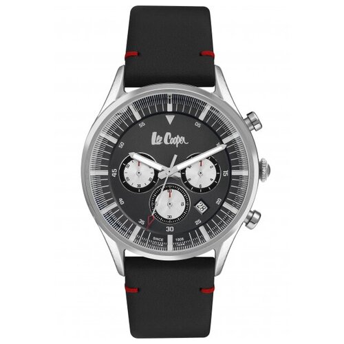 Наручные часы Lee Cooper Наручные часы Lee Cooper 7303, серебряный, черный (черный/серебристый) - изображение №1