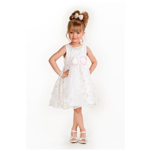 Платье Cascatto, бежевый, белый (розовый/бежевый/белый/шампань)