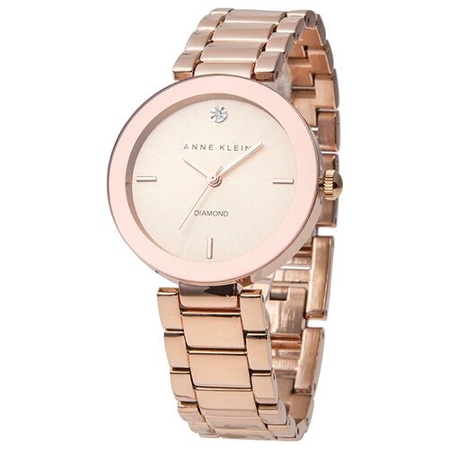 Наручные часы ANNE KLEIN Diamond 1362RGRG, розовый, золотой (розовый/золотистый/розовое золото)