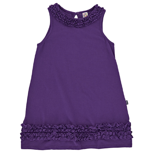 Платье Mini Maxi, хлопок, трикотаж, фиолетовый - изображение №1