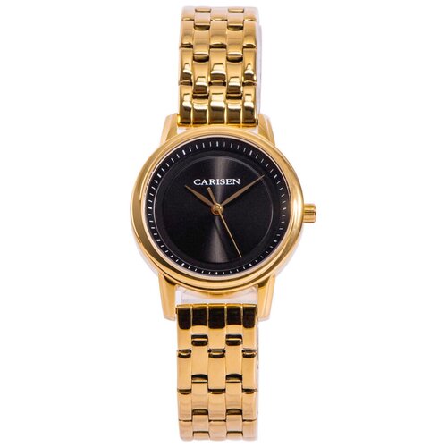 Наручные часы CARISEN Часы наручные Carisen 768558927544, золотой, черный (черный/золотистый) - изображение №1