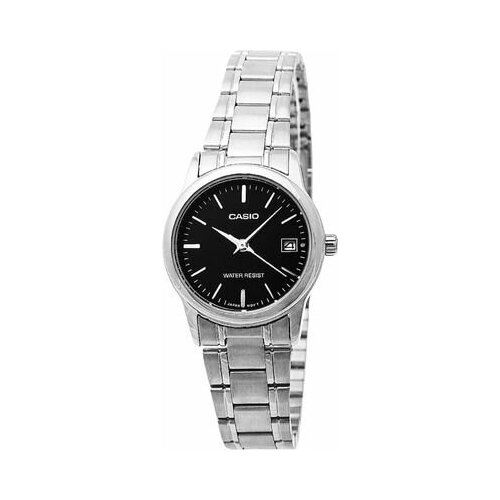 Наручные часы CASIO Standard Наручные часы CASIO LTP-V002D-1A, черный, серебряный (черный/серебристый) - изображение №1