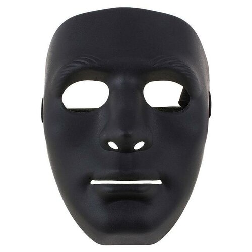 Страна Карнавалия Карнавальная маска «Лицо», 19х16 см, цвет чёрный (черный)