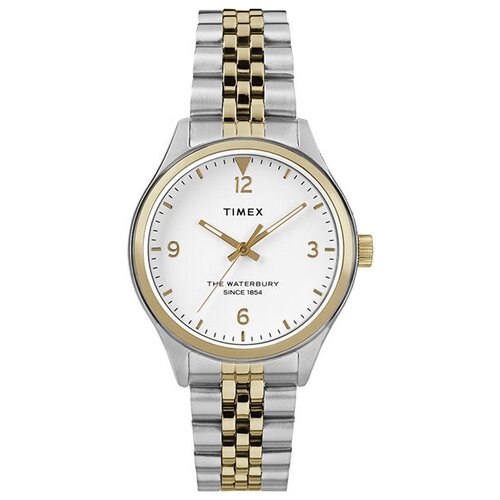 Наручные часы TIMEX Waterbury Женские часы Timex The Waterbury TW2R69500VN, серебряный, белый (серебристый/белый/серебряный) - изображение №1