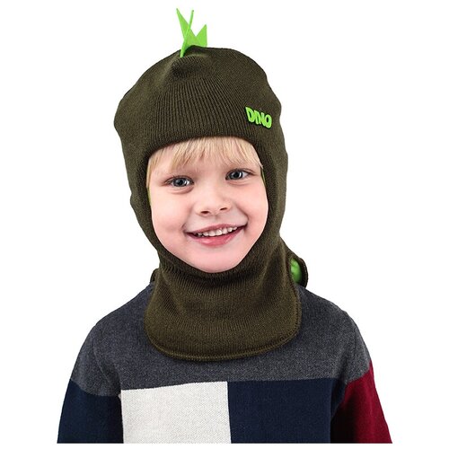 Шапка-шлем Baziator, коричневый, зеленый (коричневый/зеленый/темно-зеленый) - изображение №1