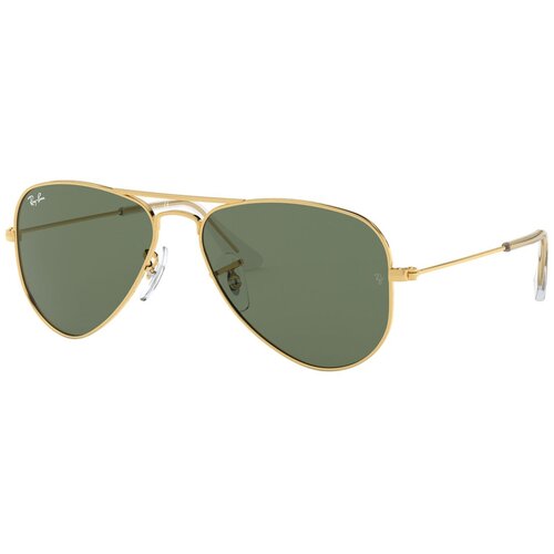 Солнцезащитные очки Luxottica, зеленый, золотой (зеленый/золотистый) - изображение №1