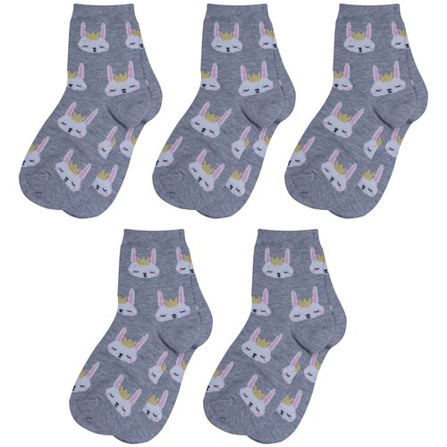 Носки RuSocks, 5 пар, серый - изображение №1