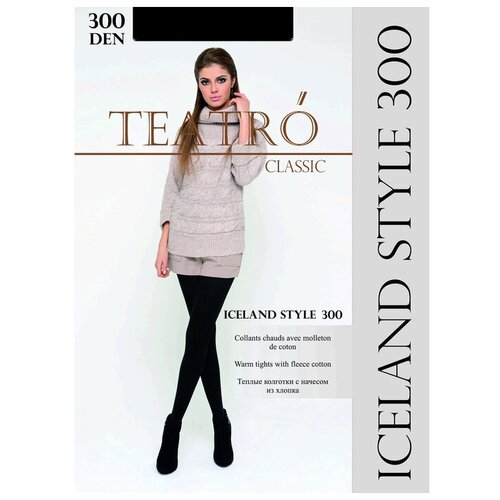 Колготки  TEATRO Iceland Style, 300 den, черный - изображение №1