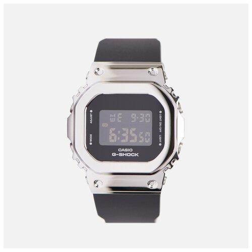 Наручные часы CASIO GM-S5600-1ER, серебряный, черный (черный/серебристый/серебряный)