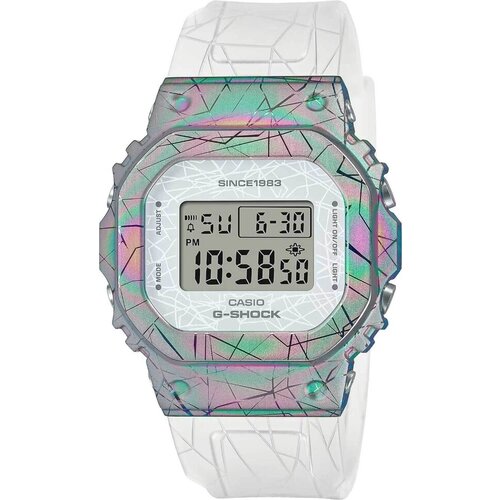 Наручные часы CASIO G-Shock Наручные часы Casio G-Shock GM-S5640GEM-7, белый, мультиколор (серый/серебристый/белый/мультицвет)