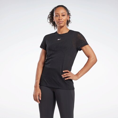 Футболка Reebok BURNOUT TEE, силуэт прямой, черный