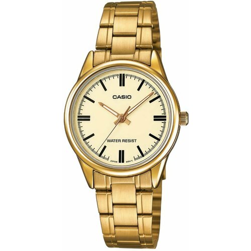 Наручные часы CASIO Collection Casio LTP-V005G-9A, белый, золотой (белый/золотистый)