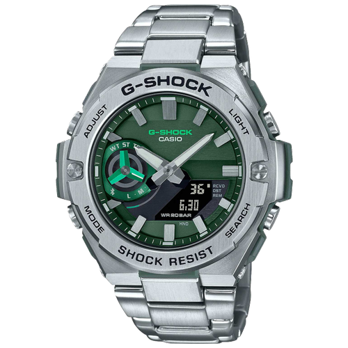 Наручные часы CASIO G-Shock Наручные часы Casio G-Shock GST-B500AD-3A, зеленый, серебряный (зеленый/серебристый)