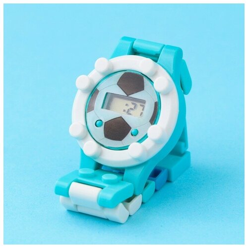 Наручные часы Like Me Часы наручные электронные "Вперед!", с ремешком-конструктором, мультиколор, голубой (голубой/мультицвет)